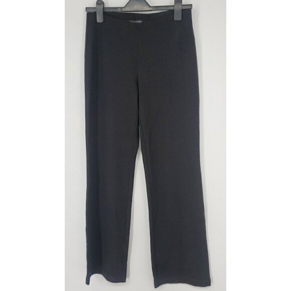 Eileen Fisher Pants - Eileen Fisher Womens Pants Size XS Pull On Black Stretch Knit Straight Leg Slack